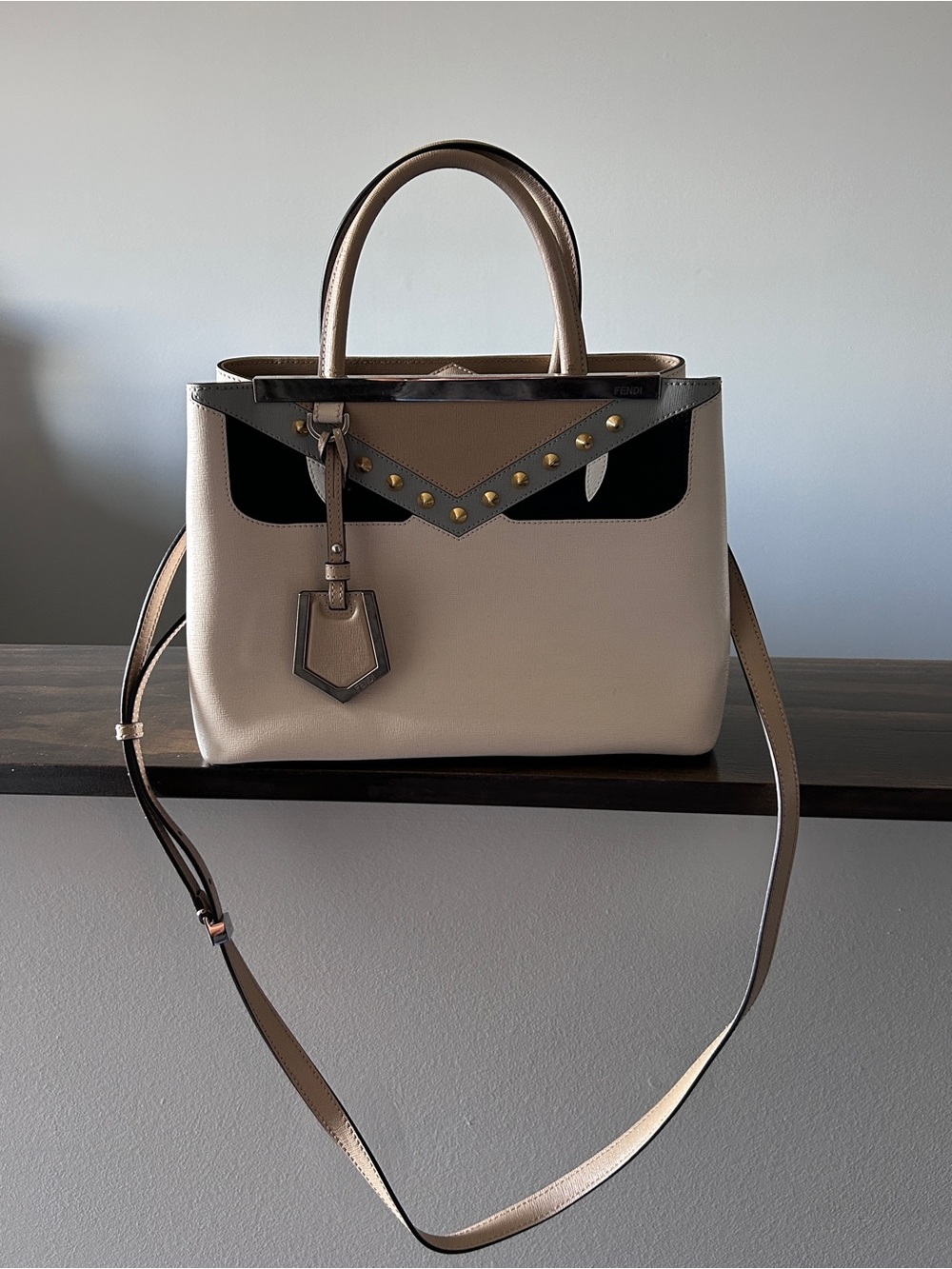 Fendi Petit 2Jours Monster Eyes Tote Bag w/coa
